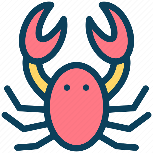 Summer, crab, sea, food, beach icon - Download on Iconfinder