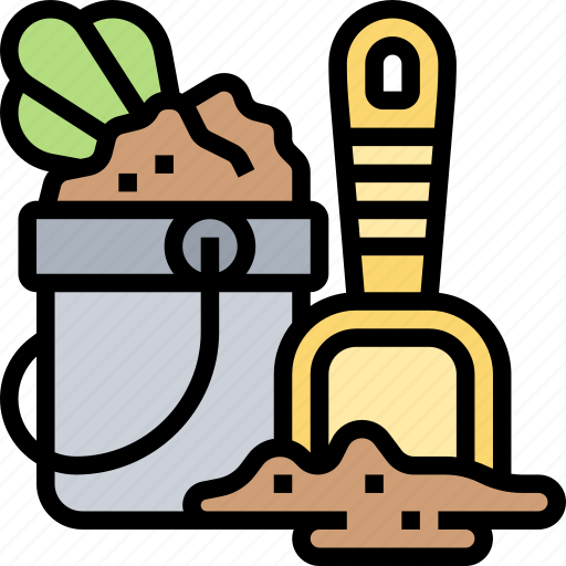 Bucket, sand, container, beach, play icon - Download on Iconfinder