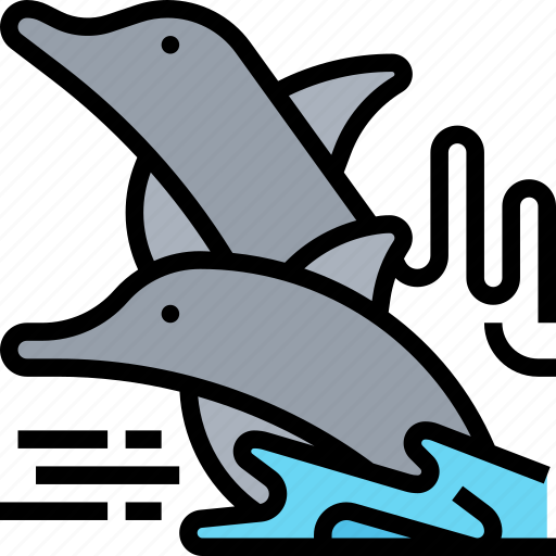 Dolphin, marine, wildlife, animal, nature icon - Download on Iconfinder