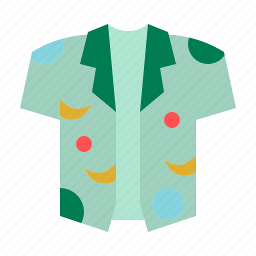 Hawaiishirt, garment, hawaiian, shirt, fashion icon - Download on Iconfinder