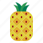 pineapple, pineapples, organic, vegetarian, fruit 