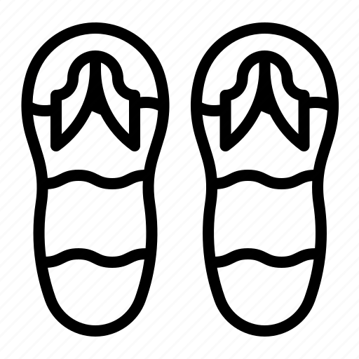 Slipper, flipflops, sandals, shoes, footwear icon - Download on Iconfinder