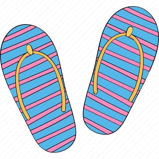 Flip, flops, sandals, summer icon - Download on Iconfinder