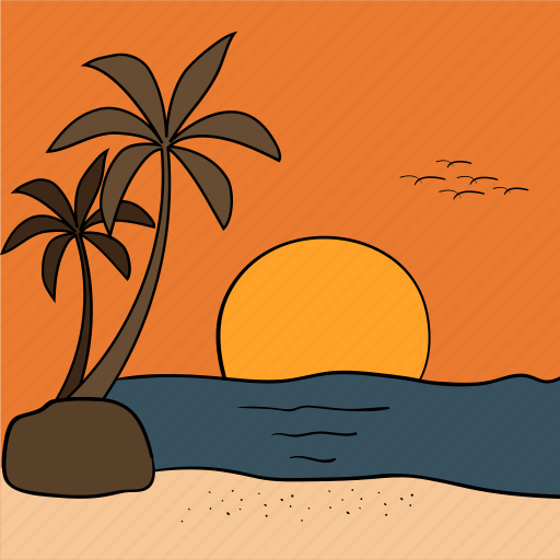 Sea, summer, sunset, travel icon - Download on Iconfinder