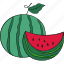watermelon, fruit, food, healthy, natural, summer 