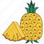 pineapple, fruit, food, healthy, natural, summer 