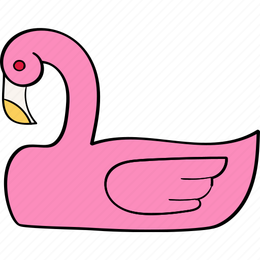 Flamingo, float, ring, summer icon - Download on Iconfinder