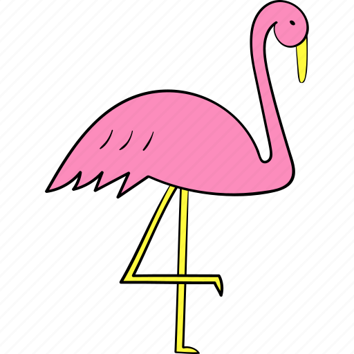 Flamingo, bird, animal, zoo, animals icon - Download on Iconfinder