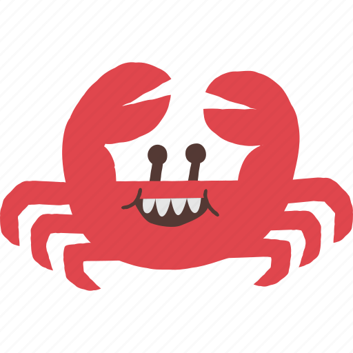 Crab, beach, sea, summer, smile icon - Download on Iconfinder