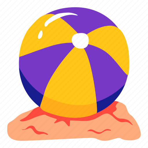 Ball, beach, summer, sand icon - Download on Iconfinder