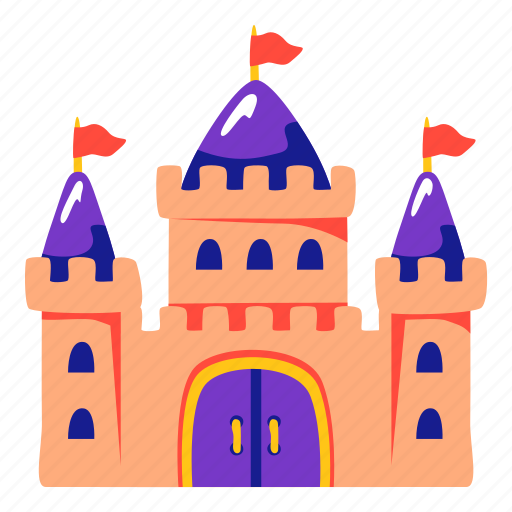 Castle, sand, kingdom, beach icon - Download on Iconfinder