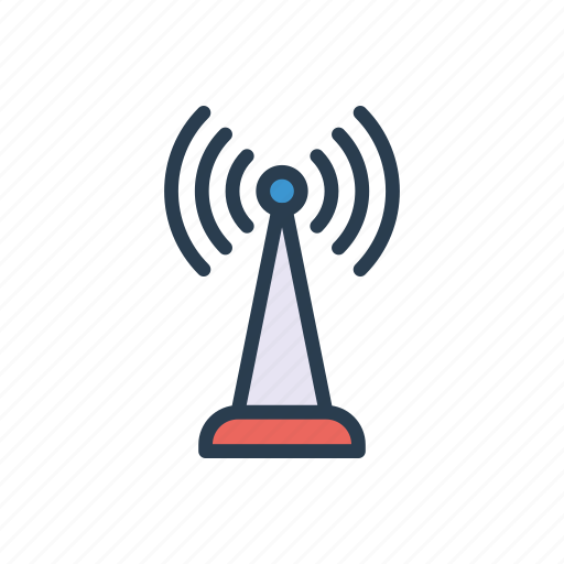 Antenna, broadcast, signal, tower, wireless icon - Download on Iconfinder