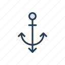 anchor, hook, marine, port, ship