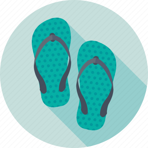 Beach slippers, flip flops, footwear, pluggers, slippers icon - Download on Iconfinder