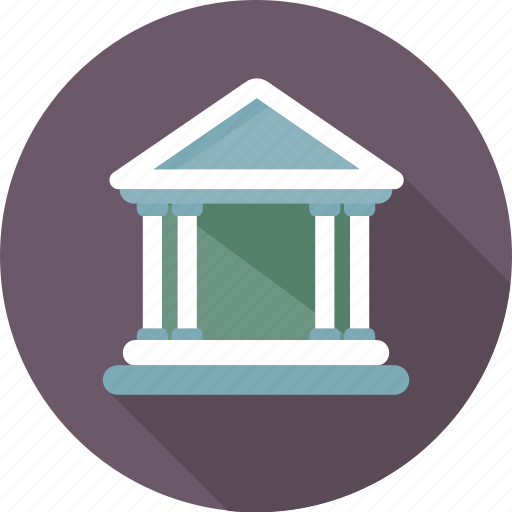 Bank, building, columns building, court, museum icon - Download on Iconfinder