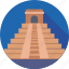 famous places, landmark, mayan pyramid, mexico, monument 