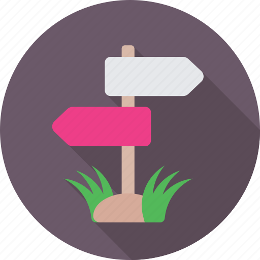 Direction, direction post, finger post, guidepost, signpost icon - Download on Iconfinder