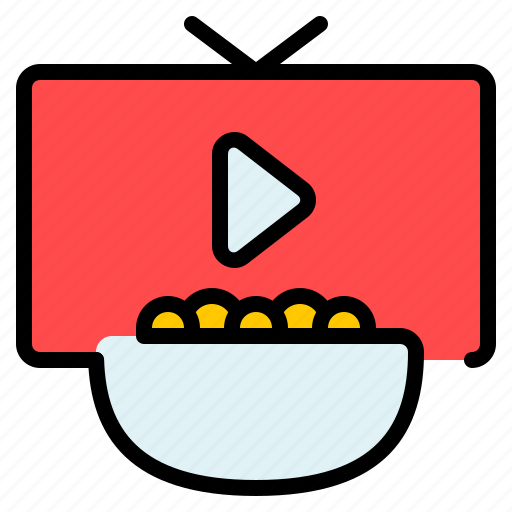 Movie, video, film, cinema, tv watching, tv program, home cinema icon - Download on Iconfinder