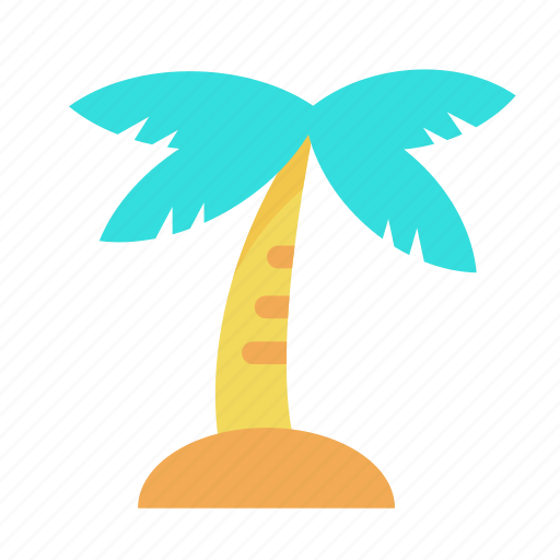 Summer, palm tree, beach, island, coconut, coconut tree, nature icon - Download on Iconfinder