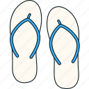 sandal, slipper, vacation, wear, foot, summer, beach, travel