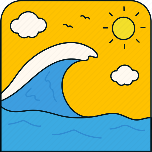 Seawaves, wave, summer, beach, travel, sea, pool icon - Download on Iconfinder