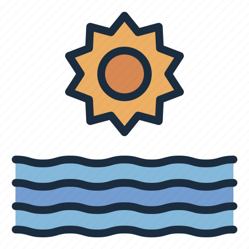 Sunset, weather, summer, vacation, tropical, travel, fun icon - Download on Iconfinder