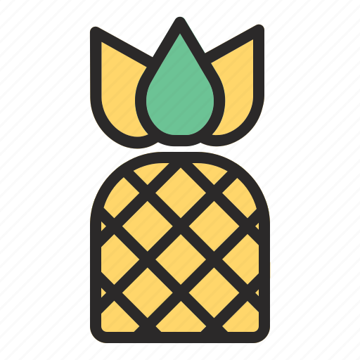 Pineappe, fresh, beach, summer, vacation icon - Download on Iconfinder