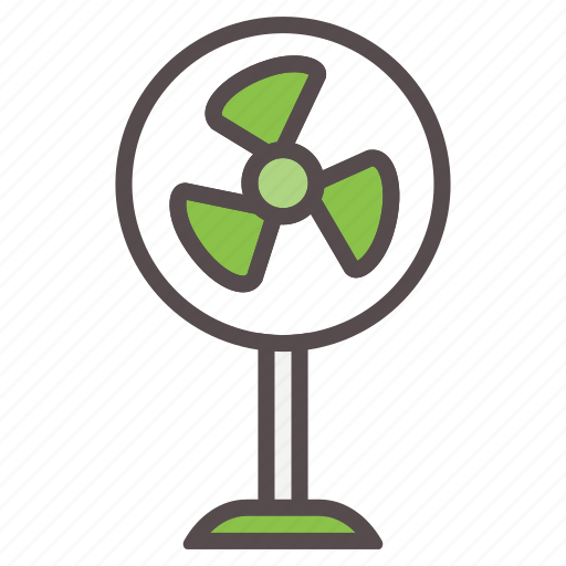 Air, cooling, electric, fan, hot, summer, vacation icon - Download on Iconfinder