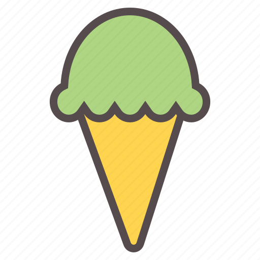 Cone, cream, food, ice, on, summer, vacation icon - Download on Iconfinder