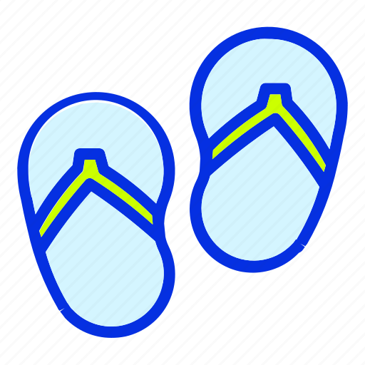 Beach, flip flop, holiday, slipers, summer, travel icon - Download on Iconfinder