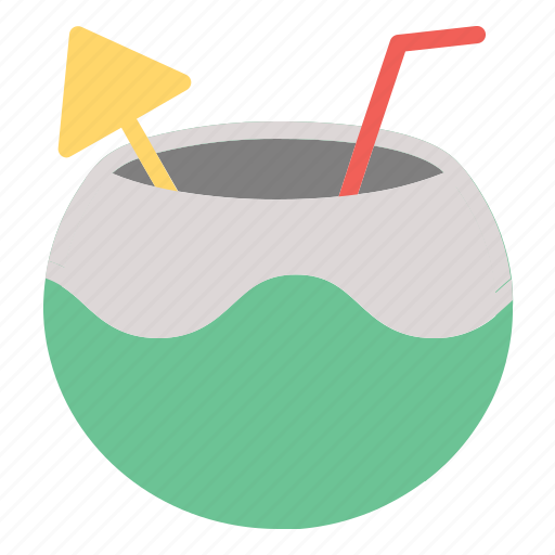Coconut, beach, fresh, hot, summer, holiday icon - Download on Iconfinder