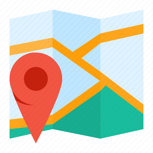 Direction, location, map, pin, summer, travel, vacation icon - Download on Iconfinder