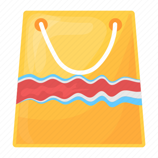 Shopping bag, summer, packet, brach, seller icon - Download on Iconfinder