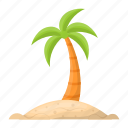 coconut, tree, holiday, vacation, beach, summer