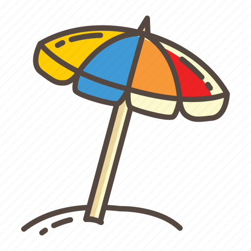 Beach, umbrella, sea, summer, vacation icon - Download on Iconfinder