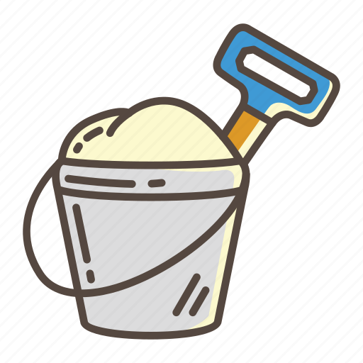 Bucket, shovel, sea, beach, summer icon - Download on Iconfinder