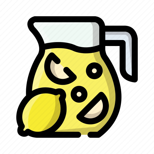 Lemonade, drink, glass, juice, food, lemon, beverage icon - Download on Iconfinder