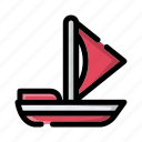 sail, boat, sailboat, vector, ship, travel, nautical 