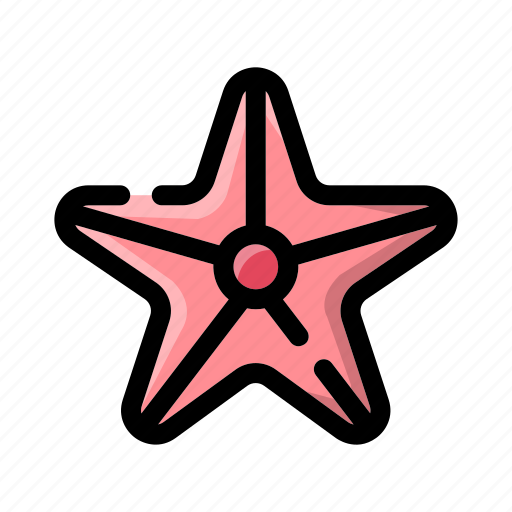 Starfish, ocean, sea, marine, summer, star, animal icon - Download on Iconfinder