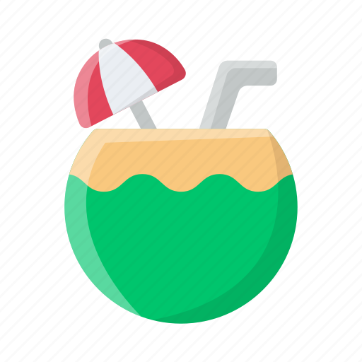 Coconut, food, healthy, fruit, organic, tropical, drink icon - Download on Iconfinder