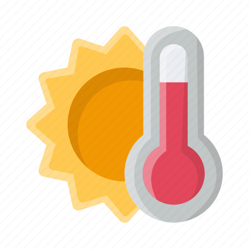 Thermometer, hot, temperature, heat, indicator, weather, warm icon - Download on Iconfinder