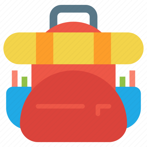 Backpack, bag, hiking, rucksack, tourism, travel, camping icon - Download on Iconfinder