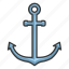 anchor, ship, cruise, boat, marine 