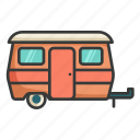 caravan, trailers, trailer, travel, van