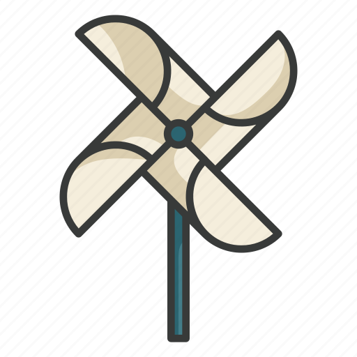 Paper, windmill, pinwheel, toys, kids, play icon - Download on Iconfinder