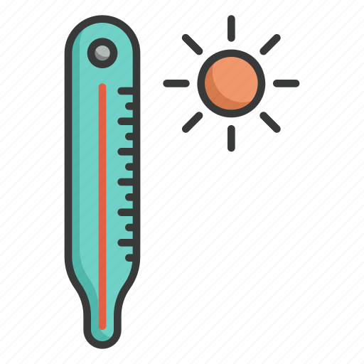 Thermometer, temperature, hot, sun, summer icon - Download on Iconfinder