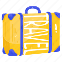 travel bag, suitcase, baggage, luggage, bag