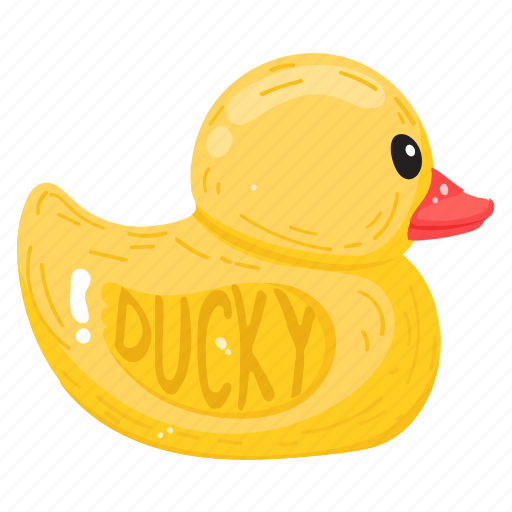 Pool toy, pool duck, duckling, rubber duck, inflatable duck icon - Download on Iconfinder