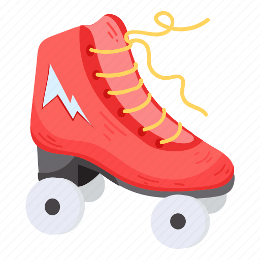Skating boot, skating shoe, roller skate, rollerblade, footwear icon - Download on Iconfinder