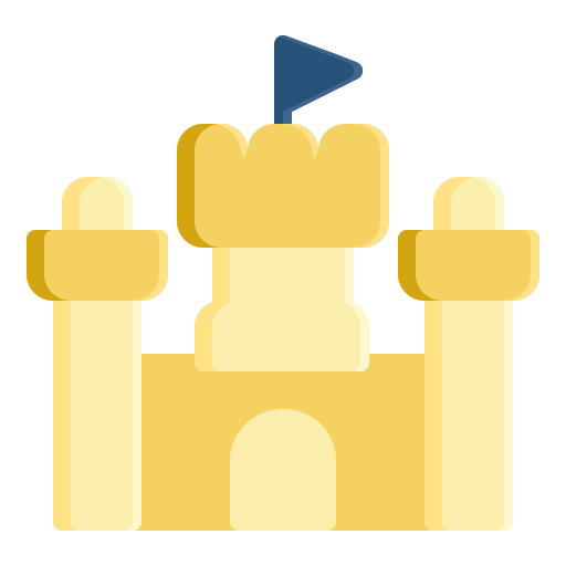 Sand, castle, beach, summer icon - Free download